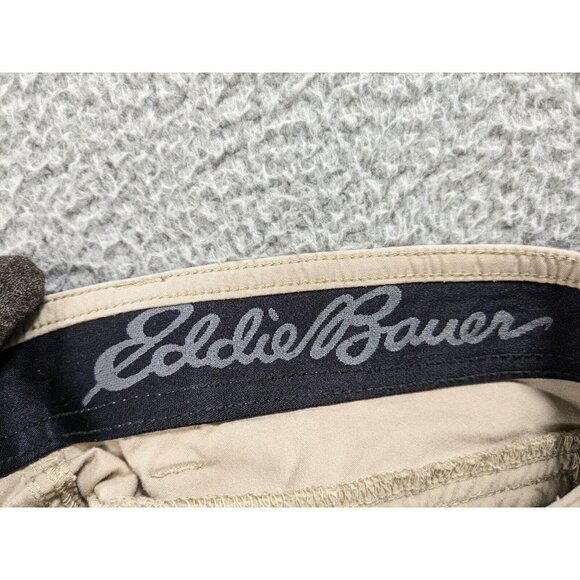 Eddie Bauer First Ascent Shorts Mens 30 Cotton Nylon Stretch Cargo Trail Beige - Picture 14 of 16